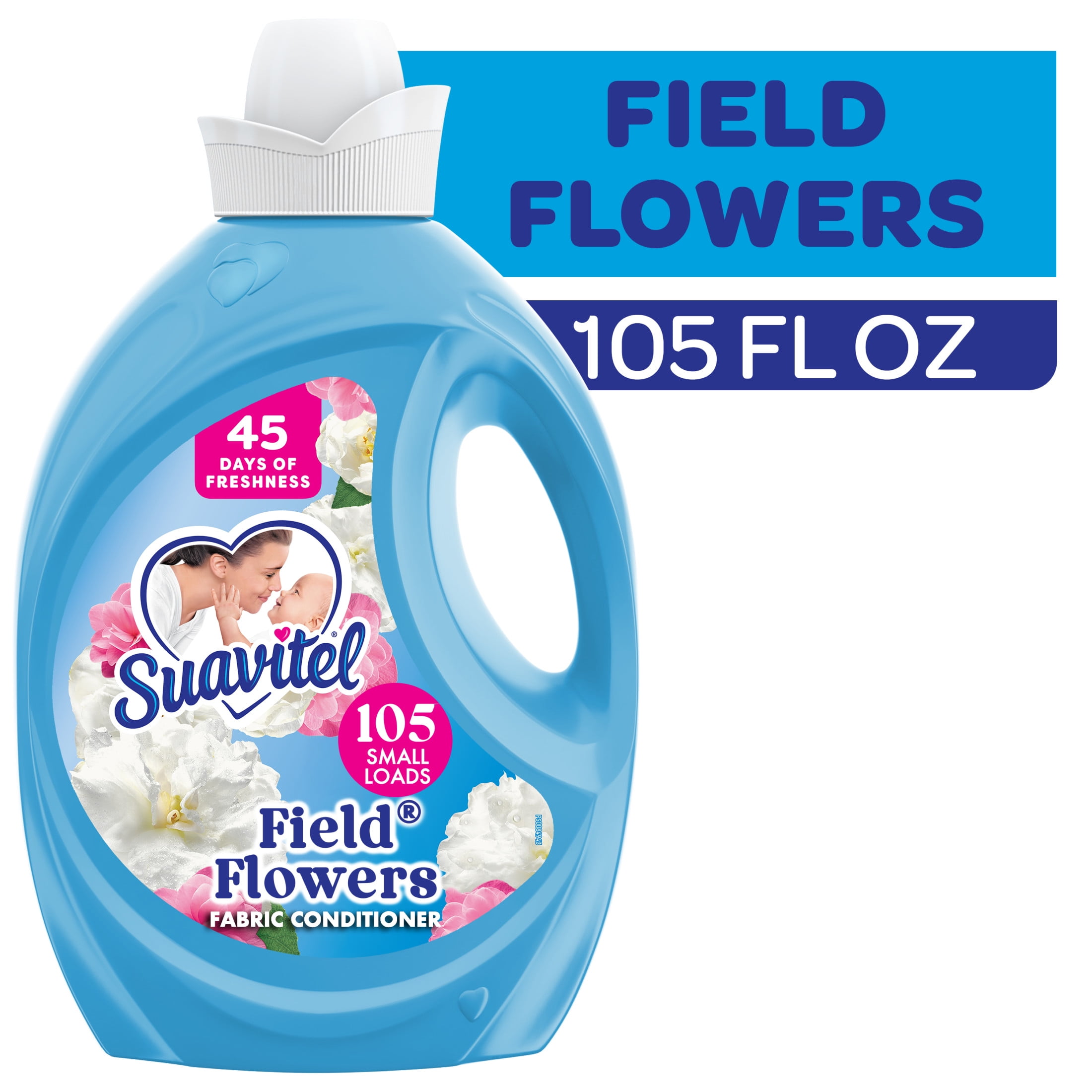 Suavitel Ultimate Freshness Laundry Bundle: Field Flowers Liquid Softener and Dryer Sheets, and Ocean Fresh Fabric Rinse