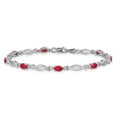 thumbnail image 3 of Primal Gold 14 Karat White Gold Diamond and Ruby Bracelet, 3 of 4