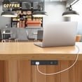 thumbnail image 3 of YolkVisual Multicontacto Escritorio para Instalar Debajo de la Mesa. PD 20 W USB C, 8 en 1, 4 Salida, 3 of 6
