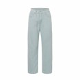 thumbnail image 5 of Huesdet Wide Leg Jeans for Women High Waisted Stretchy Denim Jeans Fashion Baggy Trouser Jean Pants with Pockets(Light Blue,XXL), 5 of 8