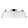 thumbnail image 5 of Golden Lighting 3602-14 Duncan 14" Wide Flush Mount Ceiling Fixture - Pewter / Chrome, 5 of 7