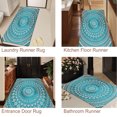 thumbnail image 5 of JML Non-Slip MicrofiberFabric & Rubber Doormat - Soft Entryway Rug for Home/Office (16"x24") - Easy Clean Door Mat for Indoor/Outdoor Use, Teal Mandala Design, 5 of 6