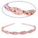 thumbnail image 3 of Diadema nupcial de cristal con diseño de flores y diamantes de imitación, tocados de novia, diadema nupcial de diseño Simple Vhermosa, 3 of 5