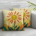thumbnail image 3 of Creowell  Spring Pillow Cover Daisy Sunshine Decorations Seasonal Farmhouse Summer Pillow Case Decor for Sofa Couch (Green)，Multi-Size, 3 of 5