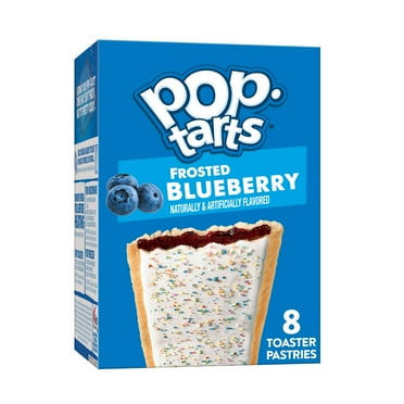 Pop-Tarts Frosted Blueberry Toaster Pastries, Breakfast Foods, Shelf-Stable, 13.5 oz (8 Count)