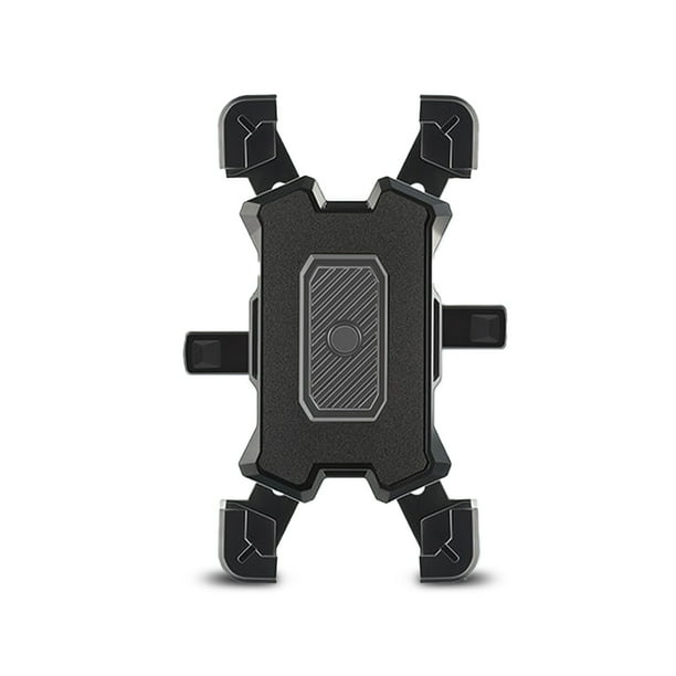 Inteprter Soporte de teléfono para bicicleta, soporte de bicicleta ajustable antideslizante de 4,5-6,8 pulgadas, accesorio de soporte de montaje portátil Electrónica Negro para espejo