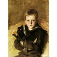 thumbnail image 2 of Sargent, John Singer 24x32 Black Ornate Wood Framed with Double Matting Museum Art Print Titled - Portrait of Caspar Goodrich, 2 of 4