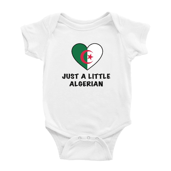 Just A Little Algerian Funny Baby Bodysuit For Boy Girl