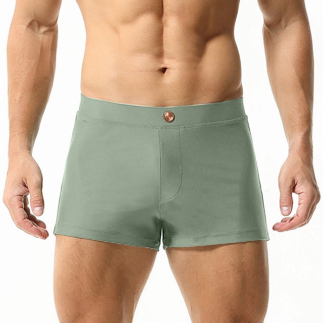 Calzones Para Hombre, Ropa Interior Holgada Para Hombre, Ropa De Dormir Para El Hogar, Pantalones Cortos Grandes Transpirables De Ángulo Plano