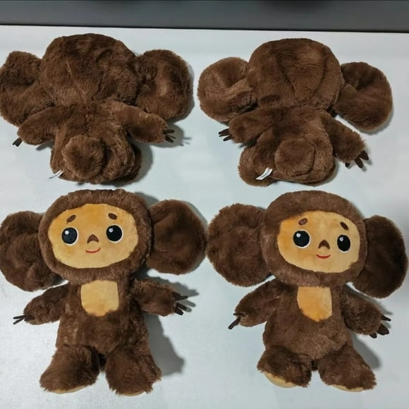 Peluche 18/35 cm Anime Russe Cheburashka Poupée en Peluche Grands Yeux Singe Чеббрашка Jouets en Peluche Rembourrés Adorable Coussin d'Apaisement pour Cadeaux pour Enfants