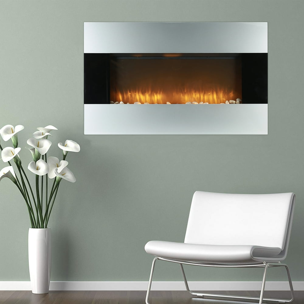 Caesar Fireplace WFP38 38inch Wall Mount Electric Fireplace with
