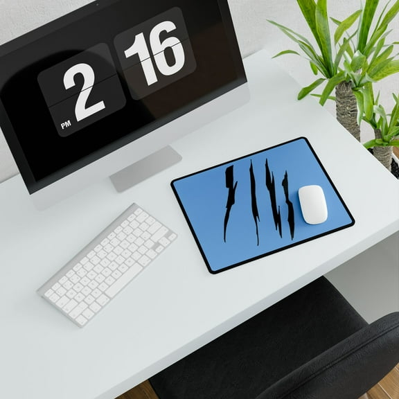 Effete Feline Claw Marks Scratch Desk Mats