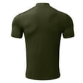 thumbnail image 5 of WTXUE T-Shirts Short Sleeve, Mock Neck Shirts for Men Male Spring Summer Solid T Shirt Blouse Turtleneck T Shirt Cotton Solid Casual Tops for Men Green XL, 5 of 5