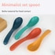 thumbnail image 5 of Injueey Cuchara antiadherente resistente al calor fácil de limpiar cucharas de cena ligeras cucharas multiusos cucharón de arroz viaje verde Type2 NO2, 5 of 6