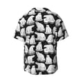 thumbnail image 5 of KLL Cute Cartoon Polar Bear Print Men's Shirt Short Sleeve Button Down Summer Cuba Beach Shirts- 3X-Large, 5 of 5