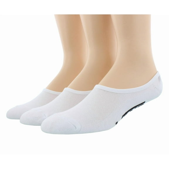 Vans No Show Socks 3 Pairs Mens Socks Size XXXS, Color: White