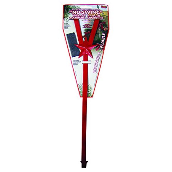 Colgador de guirnaldas Woodlink No Swing, rojo, 43 cm, paquete de 12