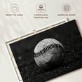 thumbnail image 6 of Elephant Stock Monochrome Baseball Wall Art - Horizontal Canvas Wall Art - Living Room Wall Decor - Sports Canvas - Gray And Black Decor - 45" x 30", 6 of 8