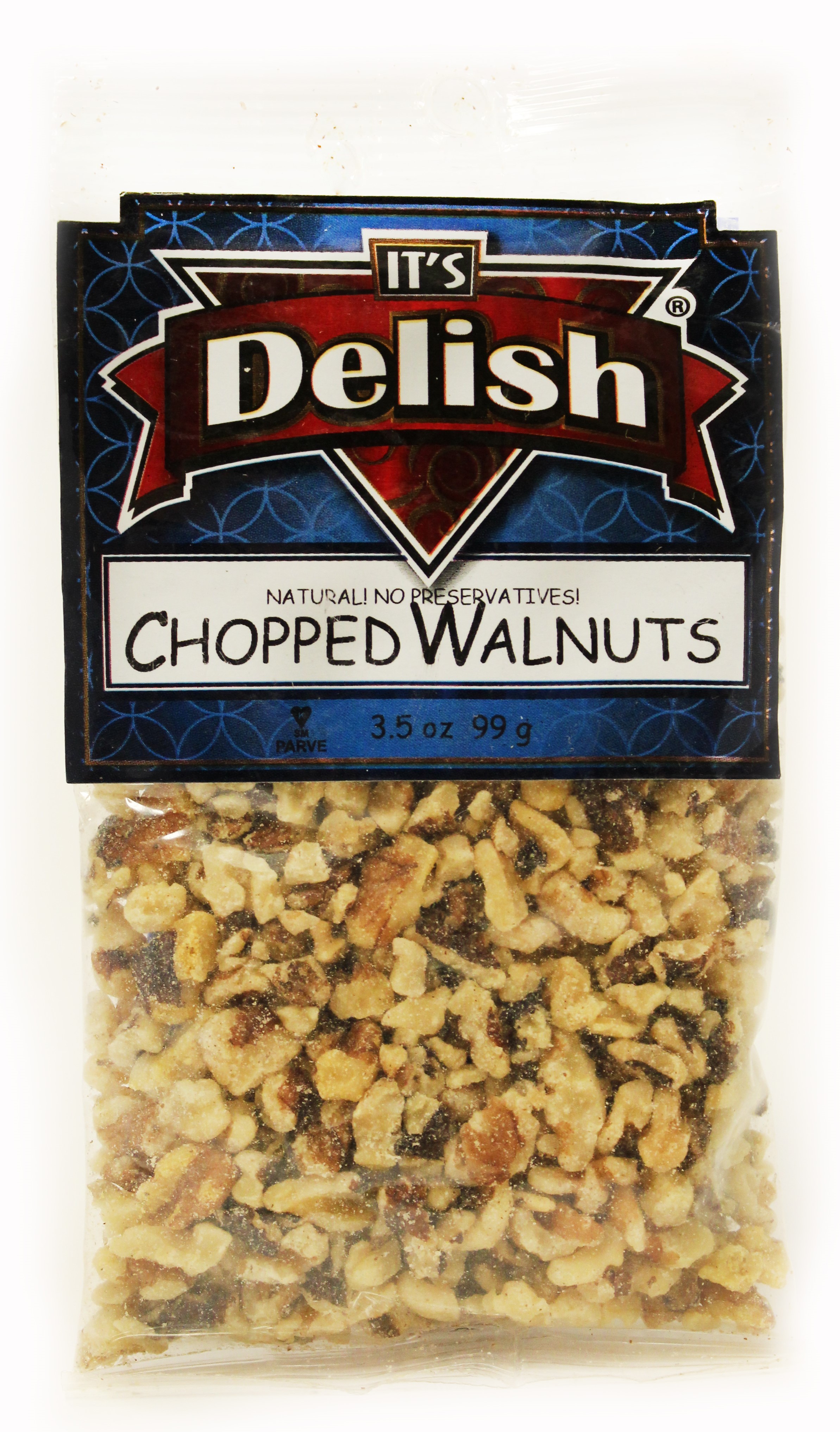 Chopped Walnuts by Its Delish, 3.5 oz Bag