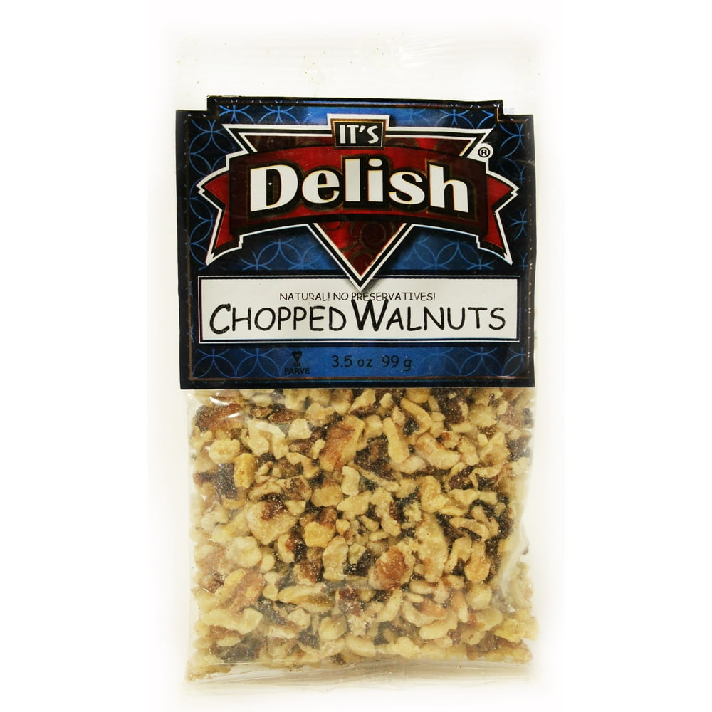 Chopped Walnuts by Its Delish, 3.5 oz Bag