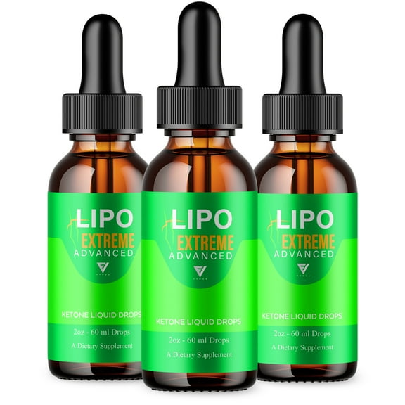 (3 Pack) Lipo Extreme Drops, LipoExtreme Advanced Health Support Formula (6oz)
