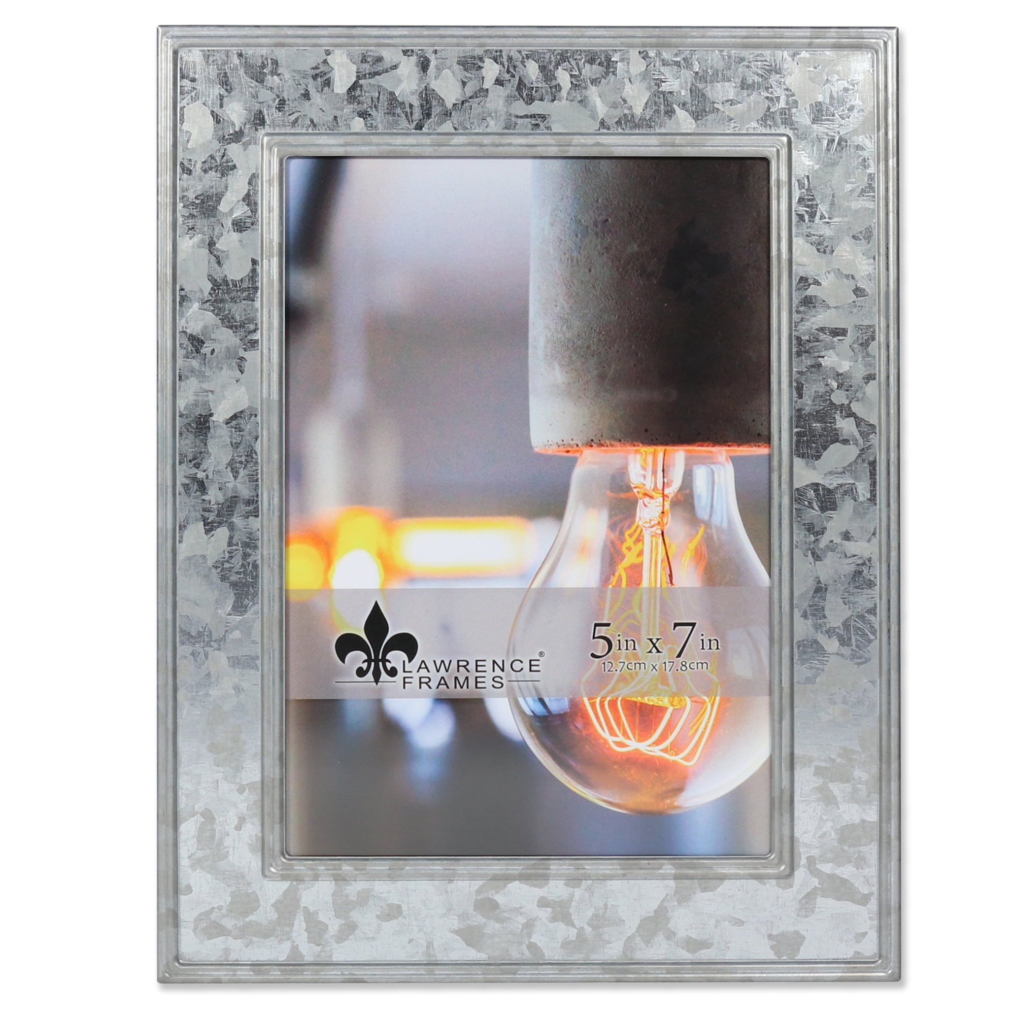 5x7 Clarra Galvanized Metal Picture Frame