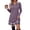 Purple,#001, variant on Fall Dresses for Women 2026 Long Sleeve Sweater Dress Color Block,M