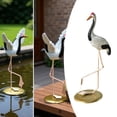 thumbnail image 4 of Crane Statue Animal Sculpture Decorative Ornament Weather Resistant Resin for Garden Courtyard Patio, 4 of 6