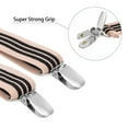 thumbnail image 2 of Buyless Fashion Adjustable 2 Pack Suspenders for Kids Toddlers Baby Elastic Solid Color 1 Inch - Y Back Design - 5102-2-Beige-Black-Stripe-26, 2 of 7