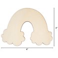 thumbnail image 4 of (9 pack) Hello Hobby Wooden Rainbow Shape, Ready-to-Decorate Die-Cut Shape, 4 in. x 0.15 in. x 3 in., 4 of 5
