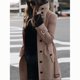 thumbnail image 4 of Autumn Winter Woolen Coat Women's Slim Fit Cardigan Large Coat Women Long Sleeve Single Breasted Stand Collar Woolen Coat, 4 of 4