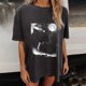 thumbnail image 4 of Tops Para Mujer Elegante Blusa Casual Camisas Para Hombre Moda Para Mujer Impresión Suelta Top de Manga Corta Jersey Odeerbi ODB168912, 4 of 7