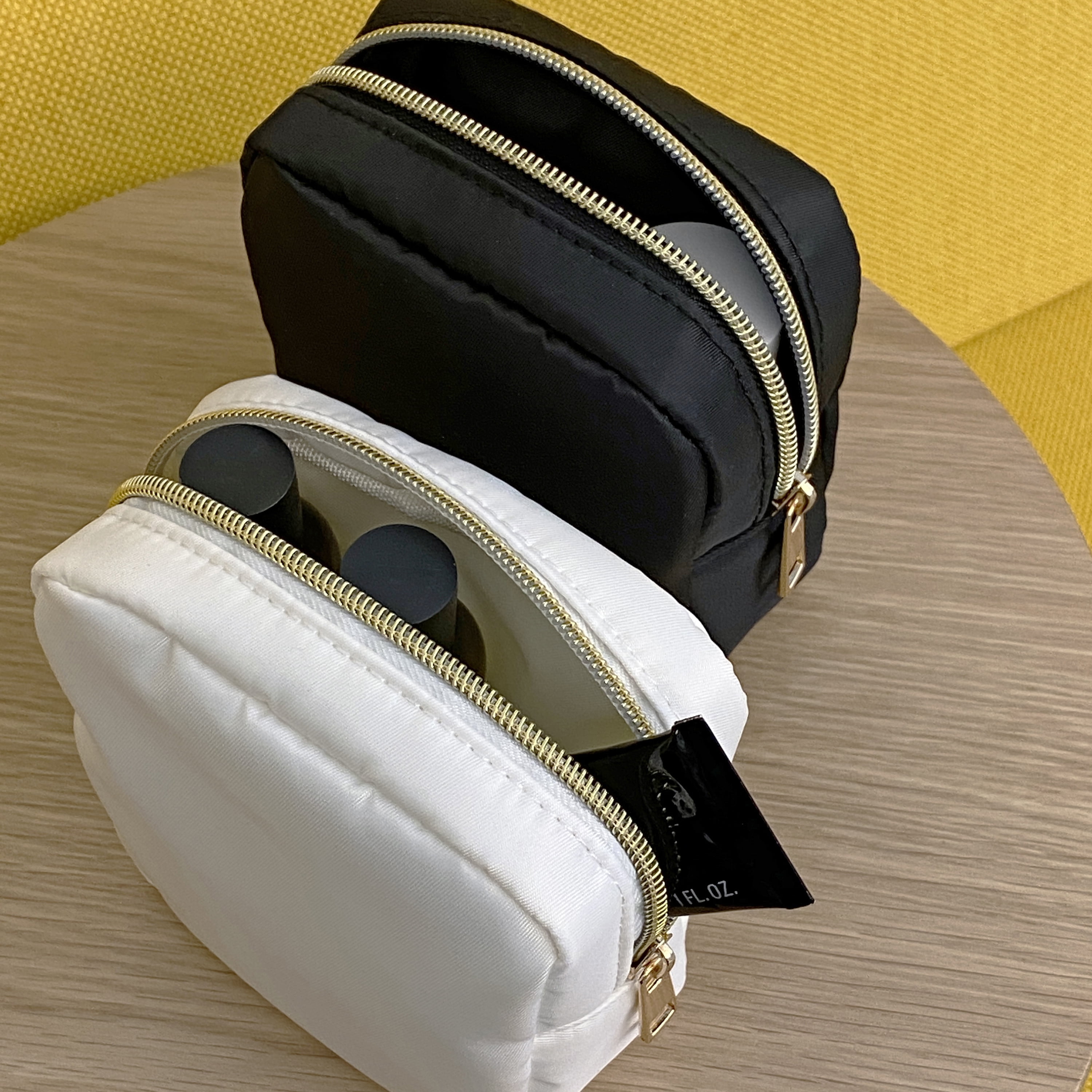 (2 pack) Hello Hobby Small Square Zippered Craft Storage Bag, White
