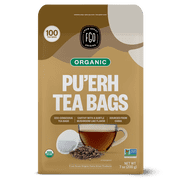 FGO Pu'erh Tea, Organic, Eco-Conscious Tea Bags (100 Count)