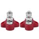 thumbnail image 4 of Rankomu Perno de Terminal, 2 Piezas de 5/16 Pulgadas M8 Terminal Stud Rojo Piezas de Bloque de Conexiones de cableado de Alta Resistencia para Camiones de 12-48 V, vehículos recreativos, Barcos, 4 of 14