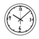thumbnail image 4 of Reloj de pared creativo y sencillo con diseño de garabatos digitales para oficina, estudio y sala de estudio. estilo A, 4 of 9