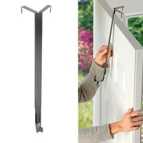 Haute Decor Adapt Adjustable Top & Length Wreath Hanger - Brushed Nickel