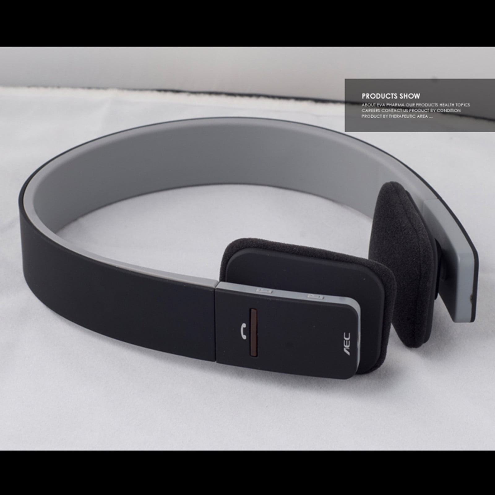 Active Noise Cancelling Headphones Bluetooth Headphones Wireless Headphones Over Ear with Microphone Deep Bass, Comfortable Protein Earpads, 30 Hours Playtime for Travel/Work - Black
