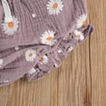 thumbnail image 7 of Listenwind Summer Lovely Toddler Baby Girls Clothes Sets Daisy Print Sleeveless Buttons Vest Tops Mini Shorts Outfit, 7 of 7