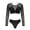 Black, variant on LMLYSoH Sexy Womens Swimwear High-Waist Bikini Set With Mesh Cover up Swimsuit Beachwear Bathing Suit