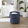 thumbnail image 3 of Polyester Bin Dots Gold-Nautical Blue Round Large 15x16x16, 3 of 3