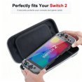 thumbnail image 4 of OHDufiry Slim Carrying Case for Nintendo Switch 2 (2025), Protective Compact Hard EVA Shell with 10 Game Card Slots, Lightweight Travel Pouch Portable for Console Storage Protection, 4 of 7