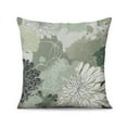 thumbnail image 2 of Boho Green Flowers Throw Pillow Covers 20"x20", Set Of 2, Linen Study Sofa Cushion Cover Indoor Living Room Home Decor, 2 of 7