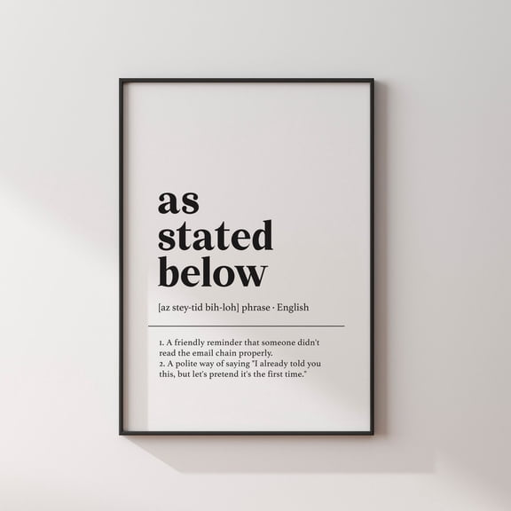 Office Wall Decor Work From Home Wall Art, Stretched Canvas 8x10in