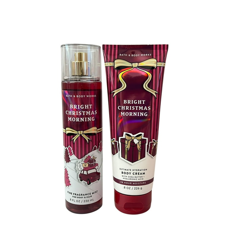 【Christmasセット】Bath&bodyworks フレグランスミスト５個 Bath & Body Works Bright Christmas Morning Mist & Body Cream Set