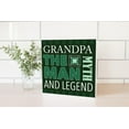 thumbnail image 2 of Grandpa Man Myth Legend Green Geometric 10 x 10 Wood Tabletop Sign Plaque, 2 of 4