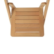 Flash Furniture Commercial Grade Oak Solid Wood Folding Dining Chair
