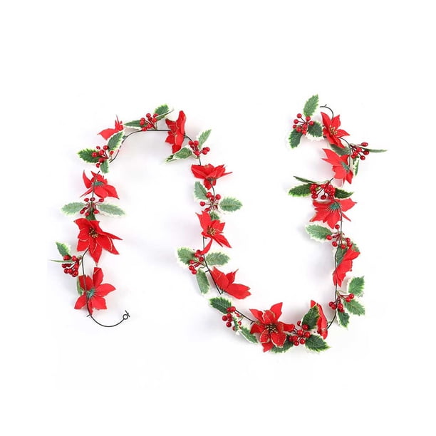 Inteprter Guirnalda artificial de Navidad Decoraciones Fiesta Decoración del hogar Puerta Festival de vacaciones Guirnaldas de Navidad colgantes Kits de decoración para fiestas Tipo B