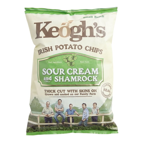 Shamrock and Sour Cream Potato Chips 125g