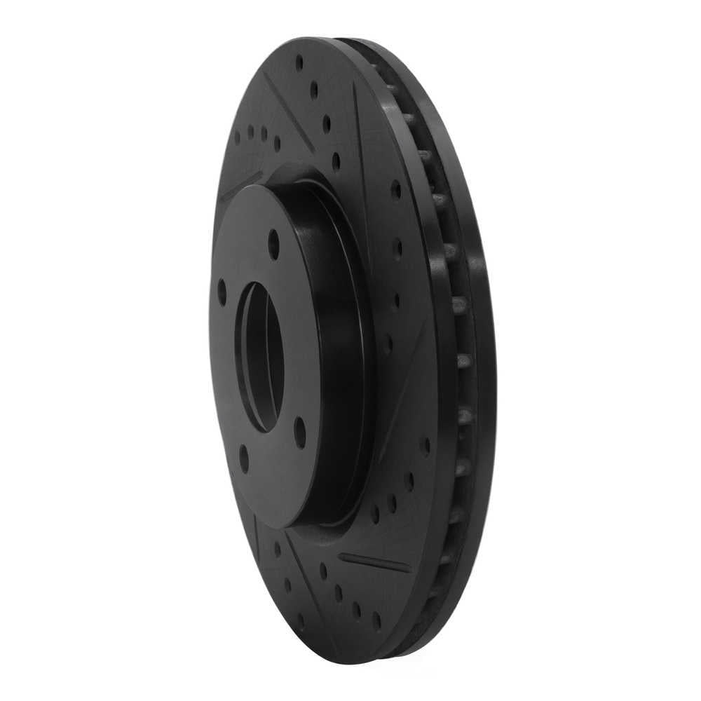 Dynamic Friction Company 633-67056R DFC Brake Rotor - Drilled And Slotted - Black